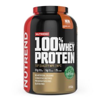 Por koncentrátum Nutrend 100% WHEY Protein 2250g  málna kép