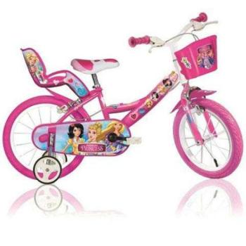 Princess rózsaszín gyerek bicikli 14-es méretben - Dino Bikes kerékpár kép