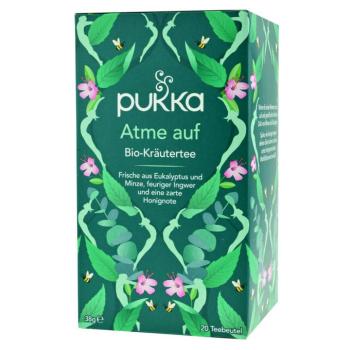 PUKKA Herbs Breathe Up ájurvédikus bio tea eukaliptusszal, mentával és gyömbérrel 20 tasak kép