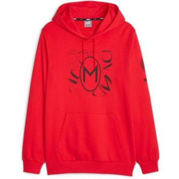 Puma ACM FTBLCORE GRAPHIC HOODY Férfi futballrajongó pulóver, piros, méret kép