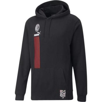 Puma ACM FTBLCULTURE HOODY Férfi pulóver, fekete, méret kép