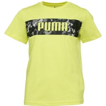 Puma ACTIVE SPORTS TEE Fiú póló, sárga, méret kép