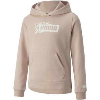 Puma ALPHA HOODIE FL G Lány pulóver, rózsaszín, méret kép