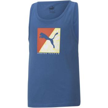 Puma ALPHA SLEEVELESS TEE Fiú ujjatlan felső, kék, méret kép