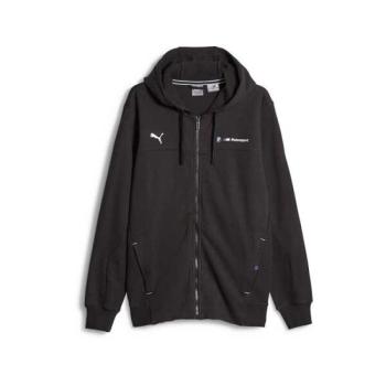 Puma BMW MOTORSPORT FULL-ZIP HOODIE Férfi pulóver, fekete, méret kép