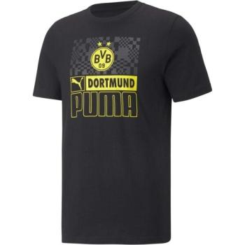 Puma BVB FTBLCORE TEE Férfi póló, fekete, méret kép