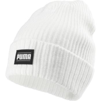 Puma CLASSIC CUFF BEANIE Férfi kötött sapka, fehér, méret kép