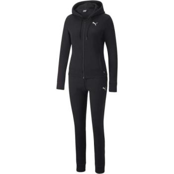 Puma CLASSIC HOODED TRACKUSUIT FL Női melegítő szett, fekete, méret kép