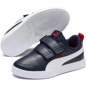 Puma COURTFLEX V2 V PS Gyerek szabadidőcipő, sötétkék, méret 28.5 kép