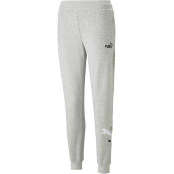 Puma ESS + 2 COL LOGO PANTS FL B Fiú melegítőnadrág, szürke, méret kép