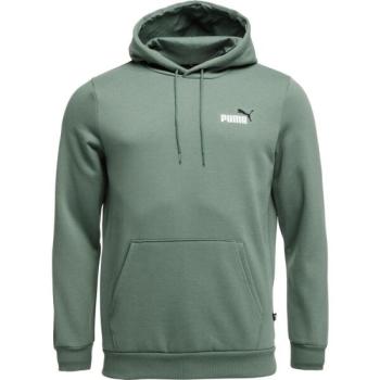 Puma ESS + 2 COL SMALL LOGO HOODIE FL Férfi pulóver, zöld, méret kép