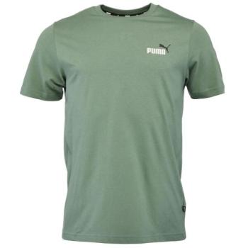 Puma ESS+2 COL SMALL LOGO TEE Férfi póló, zöld, méret kép