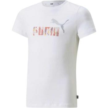 Puma ESS+BLOOM LOGO TEE G Lány póló, fehér, méret kép