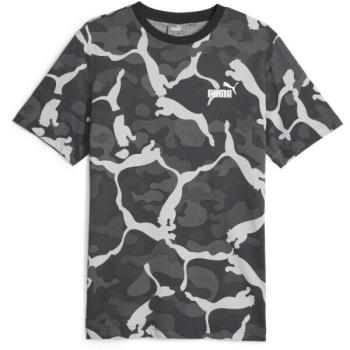 Puma ESS + CAMO AOP TEE Férfi póló, sötétszürke, méret kép