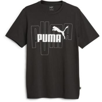 Puma ESS + CAMO GRAPHIC TEE Férfi póló, fekete, méret kép