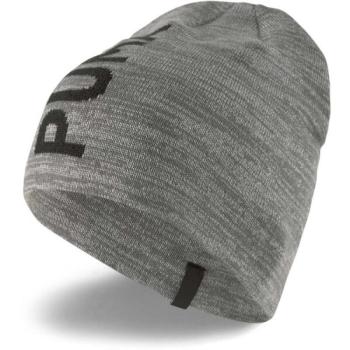 Puma ESS CLASSIC CUFFLESS  BEANIE JR Gyerek kötött sapka, szürke, méret kép