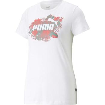 Puma ESS + FLOWER POWER TEE Női póló, fehér, méret kép