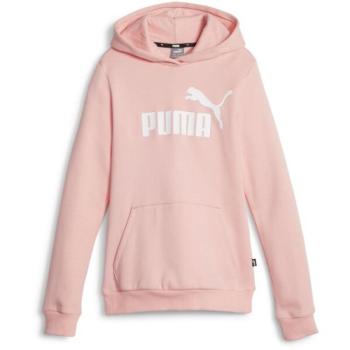 Puma ESS LOGO HOODIE FL G Lány pulóver, rózsaszín, méret kép