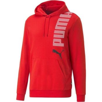 Puma ESS+LOGO LAB HOODIE TR Férfi pulóver, piros, méret kép