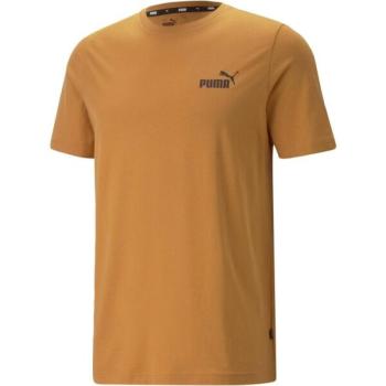 Puma ESS SMALL LOGO TEE Férfi póló, barna, méret kép