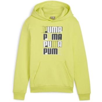 Puma ESSENTIALS + LOGO LAB HOODIE B Gyerek pulóver, sárga, méret kép