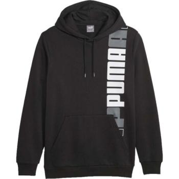 Puma ESSENTIALS + LOGO LAB HOODIE FL Férfi pulóver, fekete, méret kép