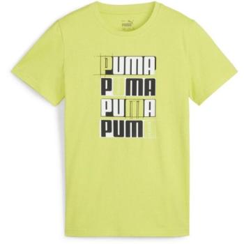 Puma ESSENTIALS + LOGO LAB TEE B Fiú póló, sárga, méret kép