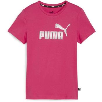 Puma ESSENTIALS LOGO TEE G Lány póló, rózsaszín, méret kép