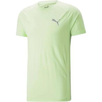 Puma EVOSTRIPE TEE Férfi póló sportoláshoz, világoszöld, méret kép