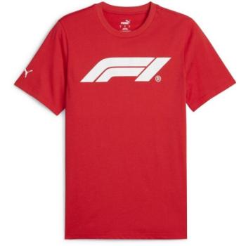 Puma F1 ESSENTIALS LOGO TEE Férfi póló, piros, méret kép