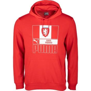 Puma FACR FTBLCORE HOODY RED Férfi pulóver, piros, méret kép