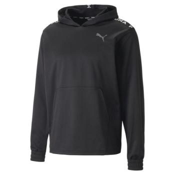 Puma FIT LIGHTWEIGHT PWRFLEECE HOODIE Férfi pulóver, fekete, méret kép