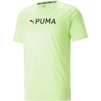 Puma FIT LOGO TEE - CF GRAPHIC Férfi edzőpóló, világoszöld, méret kép