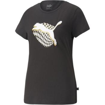 Puma GRAPHIC HOUND STOOTH TEE Női póló, fekete, méret kép