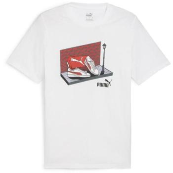 Puma GRAPHIC SNEAKER BOX TEE Férfi póló, fehér, méret kép