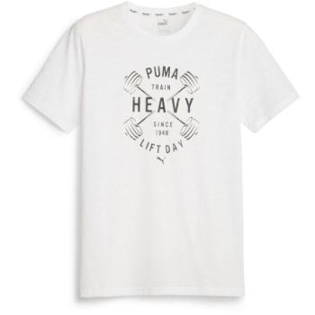 Puma GRAPHIC TEE Férfi póló, fehér, méret kép