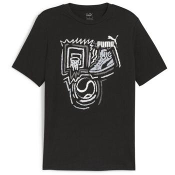 Puma GRAPHIC YEAR OF SPORTS TEE Férfi felső, fekete, méret kép