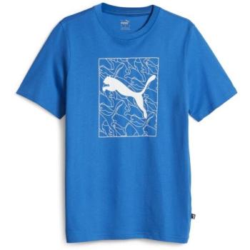 Puma GRAPHICS CAT TEE Férfi póló, kék, méret kép