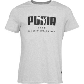 Puma GRAPHICS EXECUTION TEE Férfi póló, szürke, méret kép