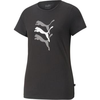 Puma GRAPHICS LAZER CUT TEE Női póló, fekete, méret kép