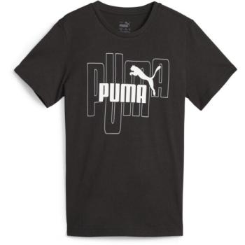 Puma GRAPHICS NO.1 LOGO TEE Fiú póló, fekete, méret kép