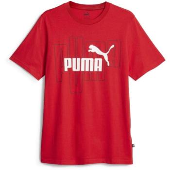 Puma GRAPHICS NO.1 TEE Férfi póló, piros, méret kép