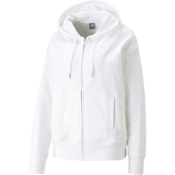 Puma HER FULL ZIP HOODIE Női pulóver, fehér, méret kép