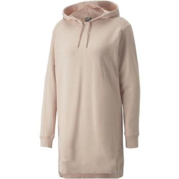 Puma HER HOODED DRESS TR Női pulóver, rózsaszín, méret kép