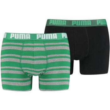 Puma HERITAGE STRIPE BOXER 2P Férfi bokszeralsó, zöld, méret kép