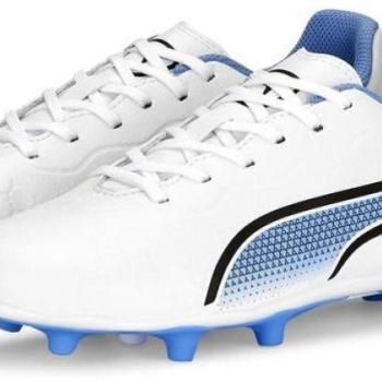 Puma King Match FG/AG Jr fehér / kék EU 31 / 185 mm kép