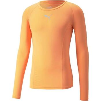 Puma LIGA BASELAYER TEE LS Férfi póló, narancssárga, méret kép