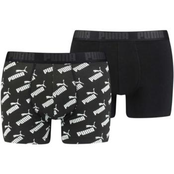 Puma MEN AOP BOXER 2P Férfi boxeralsó, fekete, méret kép