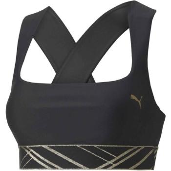 Puma MID IMPACT DECO GLAM BRA Női melltartó, fekete, méret kép