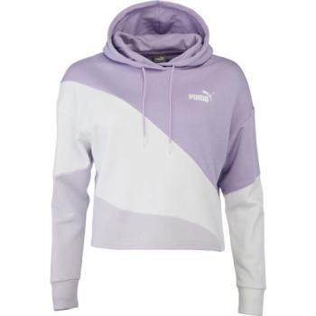 Puma POWER CAT HOODIE TR Női pulóver, lila, méret kép